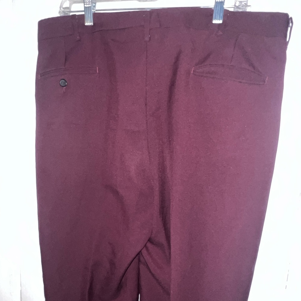 Men’s John Blair Vintage Burgundy Dress Pants - Picture 3 of 5